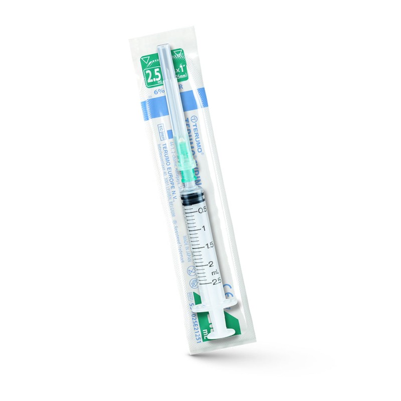 Terumo® 2.5ml (21G) Syringe with Needles (Pack Of 10)